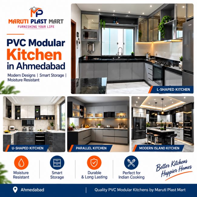 PVC Modular Kitchen in Ahmedabad
